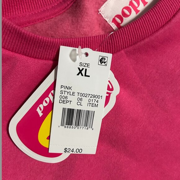 NWT Poppi ⭐️SET⭐️ Pink Joggers and Sweat Shirt Women's Size XL - Picture 9 of 16